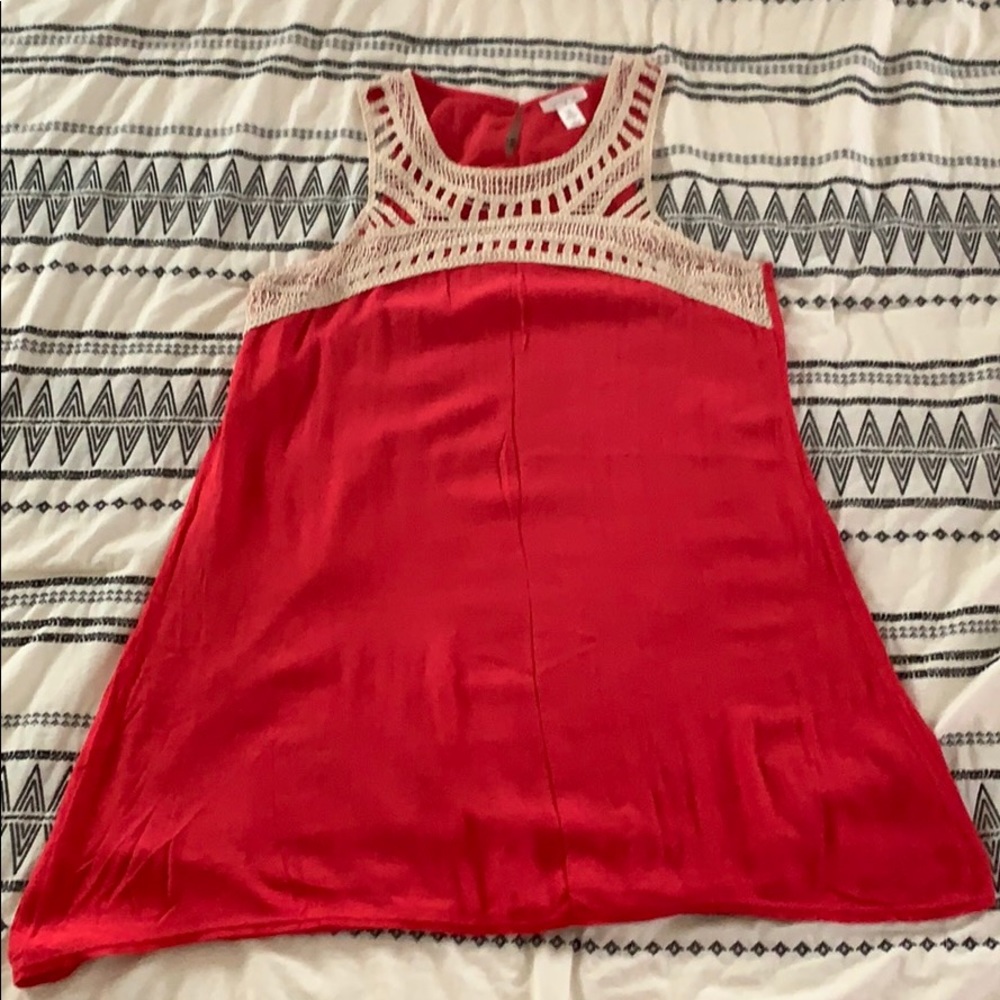 Coral summer dress